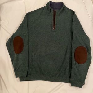 Cremieux Green Quarter Zip Pullover Sweater